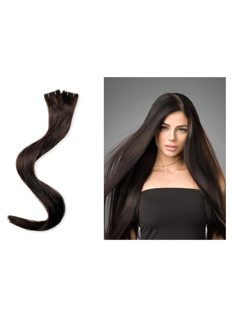 إستيل وصلات شعر ريمي غير مرئية - 24 بوصة - #2 (بني) - 20 قطعة (50 جم) - Image 2