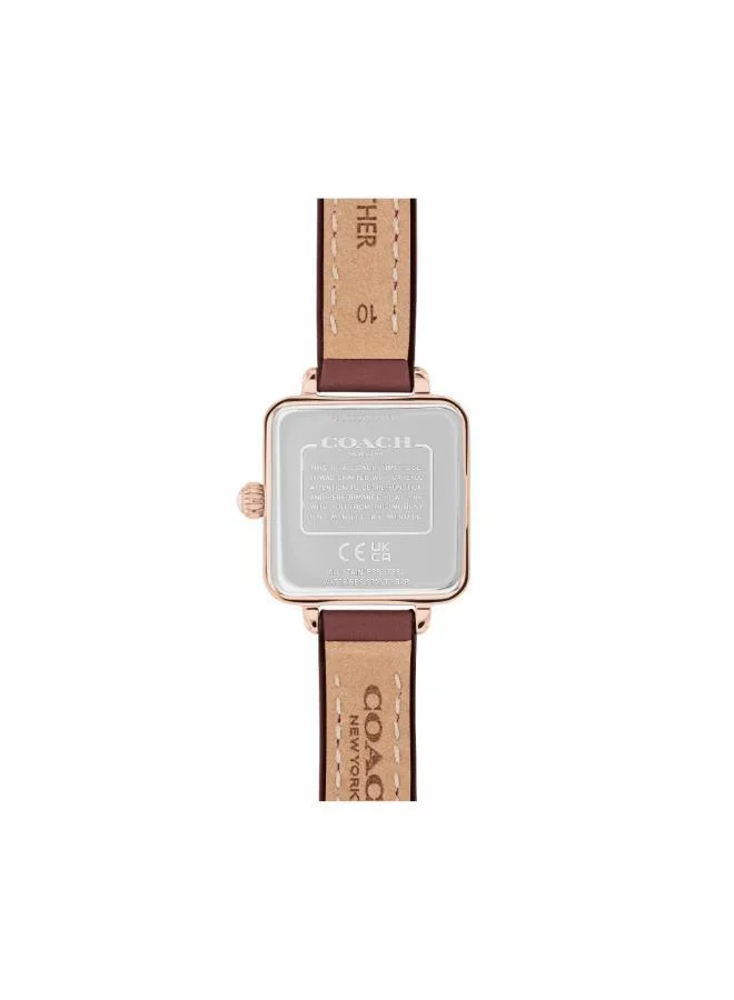 كوتش ساعة أنالوج جلد أصلي