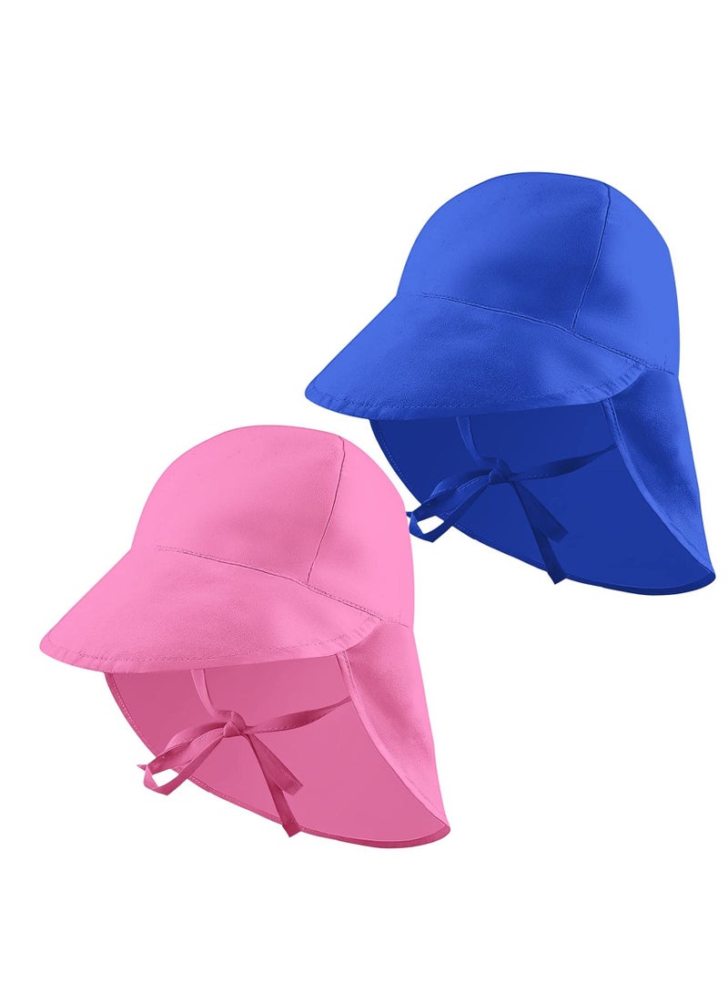 KASTWAVE Baby Sun Hat UPF 50+ UV Sun Protection Toddler Hat Kids Sun Hat Beach Sun Protection Adjustable Baby Sun Hat for Boys Girls (2 Pack)  - Image 1