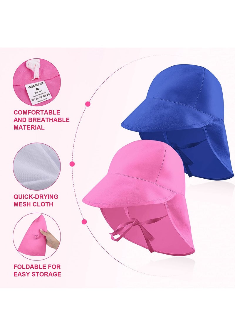 KASTWAVE Baby Sun Hat UPF 50+ UV Sun Protection Toddler Hat Kids Sun Hat Beach Sun Protection Adjustable Baby Sun Hat for Boys Girls (2 Pack)  - Image 4