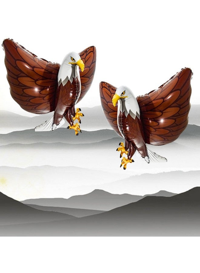 كاسوا بالونات رقائق النسر العملاقة للأطفال، ديكورات حفلات 32 بوصة، بالونات رقائق الألومنيوم ثلاثية الأبعاد، بالونات بنية اللون، لوازم حفلات أعياد الميلاد، ديكورات استحمام الطفل اللطيفة، لوازم يوم الاستقلال 1 - Image 4