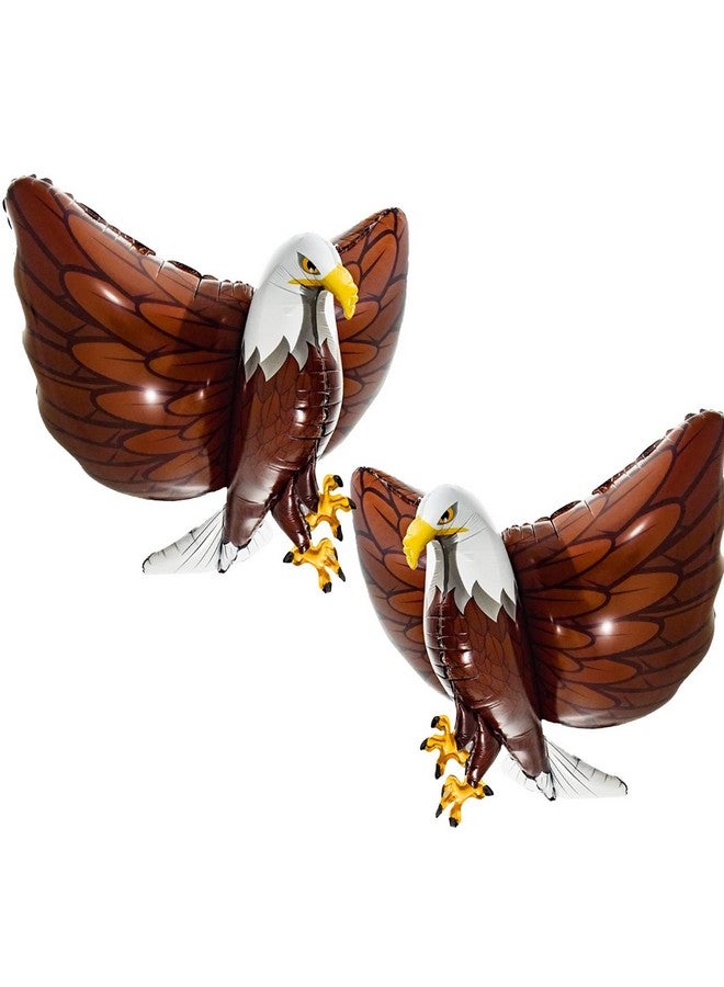 كاسوا بالونات رقائق النسر العملاقة للأطفال، ديكورات حفلات 32 بوصة، بالونات رقائق الألومنيوم ثلاثية الأبعاد، بالونات بنية اللون، لوازم حفلات أعياد الميلاد، ديكورات استحمام الطفل اللطيفة، لوازم يوم الاستقلال 1 - Image 1