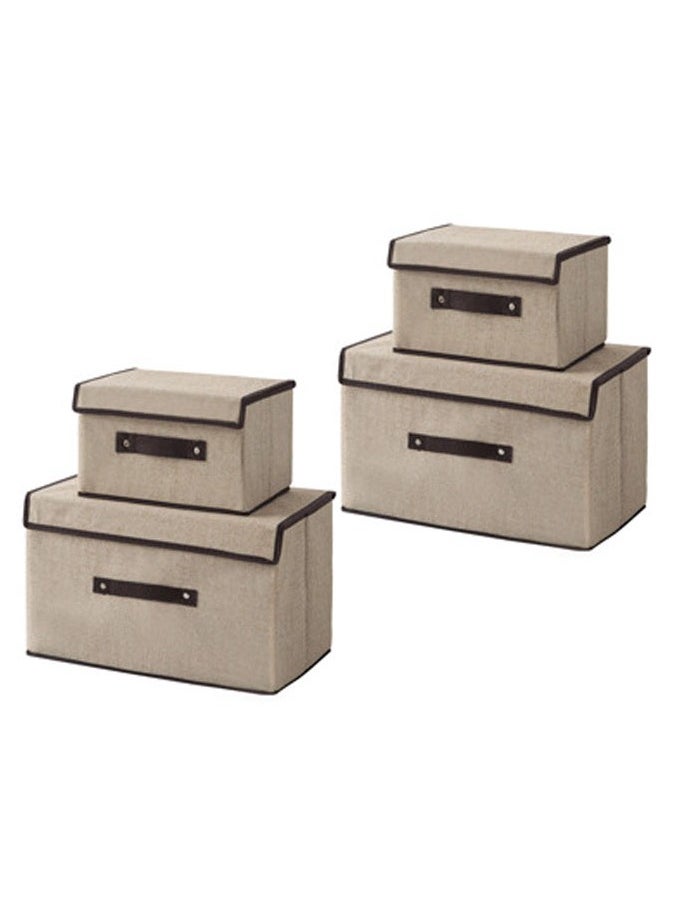 2 Pcs Foldable Storage Box With Lid，Closet Organizer  - Image 2
