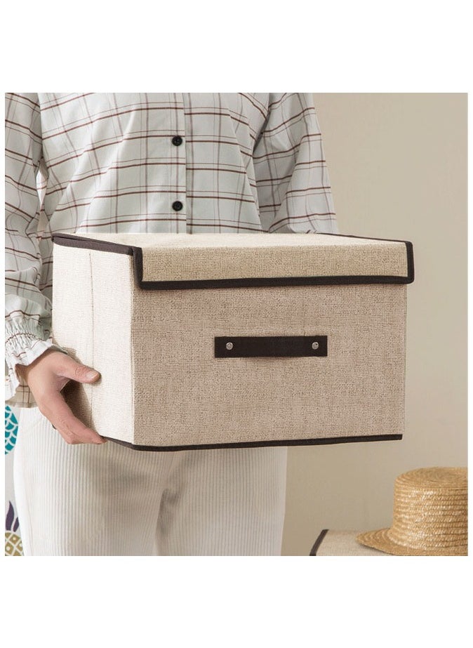 2 Pcs Foldable Storage Box With Lid，Closet Organizer  - Image 4