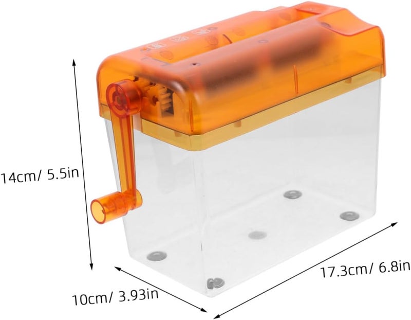 Mini Manual Paper Shredder Portable Document Cutting Tool with Collection Box Body for Easy Monitoring Convenient for Home Office Use - Image 2