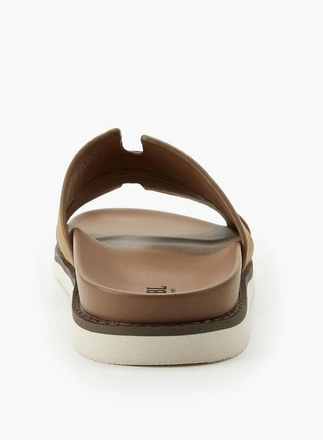 LBL By Shoexpress TAN Men Slip-On Comfort Sandals for Men | Best Price UAE