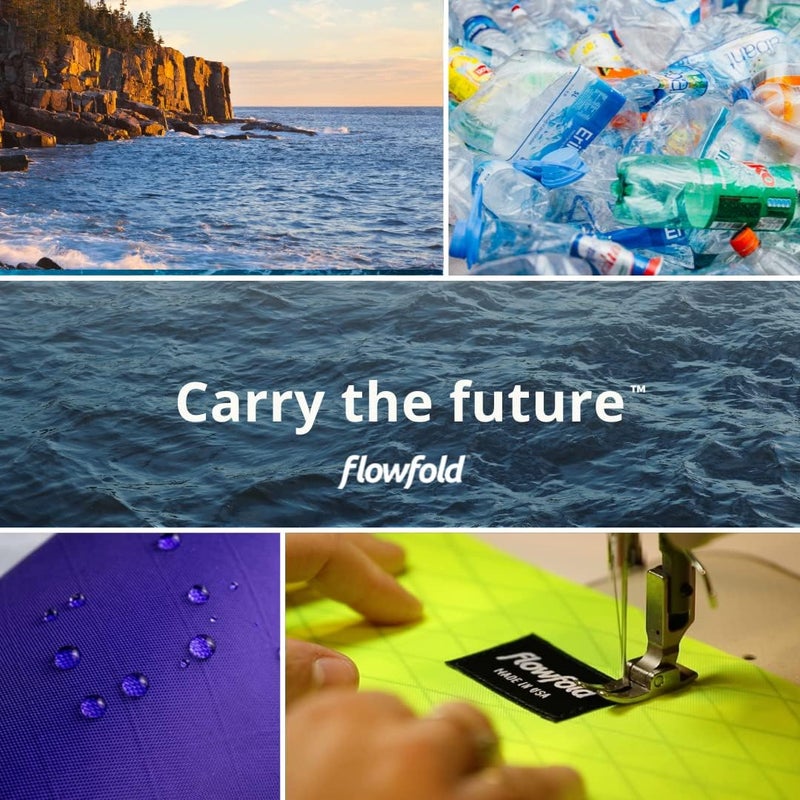 Flowfold حقيبة صغيرة قابلة للتعليق Essentialist لحمل العملات، الهوية، بطاقة الائتمان، والمزيد | محفظة صغيرة مقاومة للماء مصنوعة من مواد معاد تدويرها | مصنوعة يدويًا في الولايات المتحدة الأمريكية | وردي فاقع - Image 5