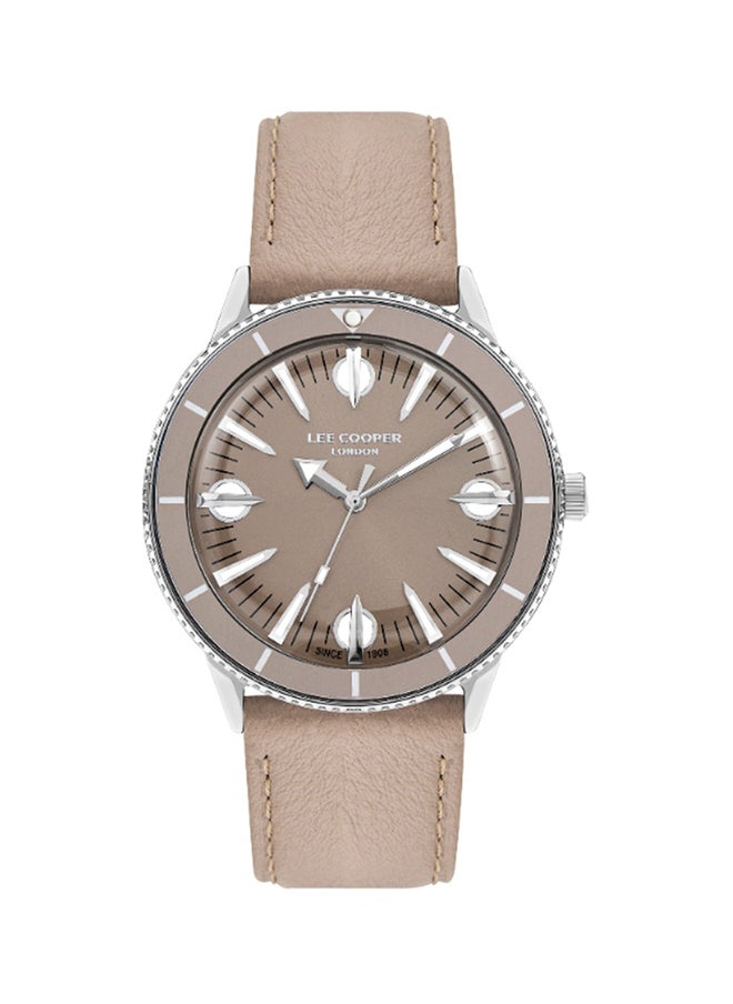 Lee Cooper Men's Analog Beige Dial Watch - LC07933.344  - Image 1