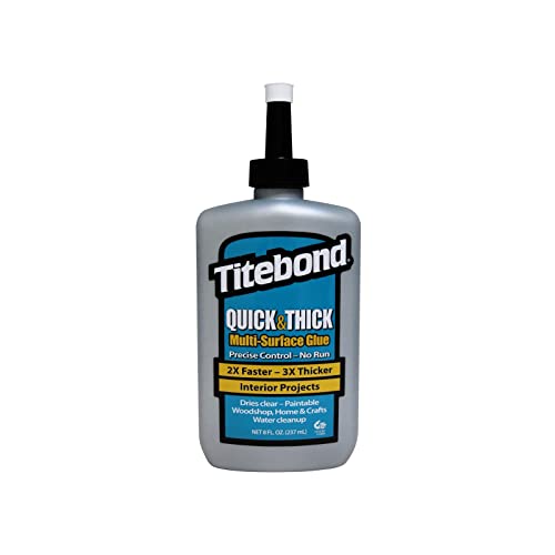 Titebond 2403 8OZ Quick & Thick Glue, 8 oz, Clear - Image 1
