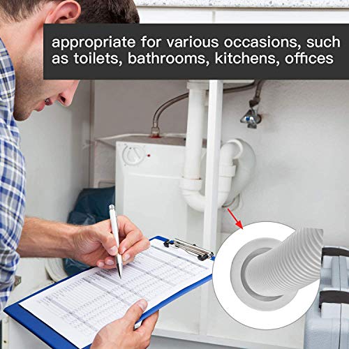 DHRUSIMI Drain Pipe Seal Hose Silicone Plug, Sealing Ring for Kitchen Sewer, Washing Machine Drain Connector, Multipurpose for Bathroom, Laundry, Bathtub (Pack of 3) - Image 4
