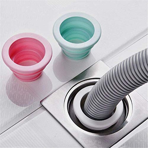 DHRUSIMI Drain Pipe Seal Hose Silicone Plug, Sealing Ring for Kitchen Sewer, Washing Machine Drain Connector, Multipurpose for Bathroom, Laundry, Bathtub (Pack of 3) - Image 1