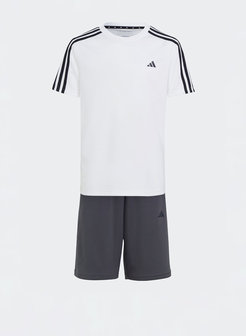 Adidas Youth 3-Stripes Train Essential Aeroready Set - Image 1