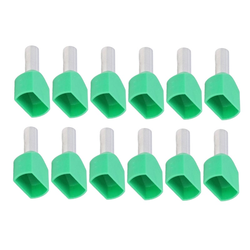 طرف نهاية دبابة سلك معزول: علبة من 100 قطعة أخضر نحاس+بيفسي TE2508 - قطع رأس مخروط لاسلاك متعددة الموصلين للكهربائيين ومعدات الأتمتة الكهربائية - Image 5