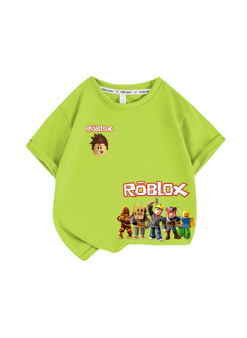 ROBLOX Unisex Short Sleeve Stylish Top TShirt Tee for Boys Girls Kid Children - Image 1