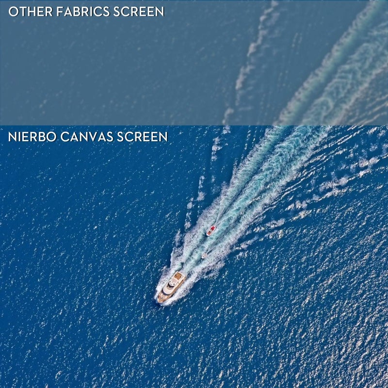 NIERBO Large Projector Screen 180 Inch of Thick Canvas Material 16:9 Projection Movies Screen Outdoor Projection Screen for Church School Home Indoor 1.6 Gain Not Include Mount - Image 4