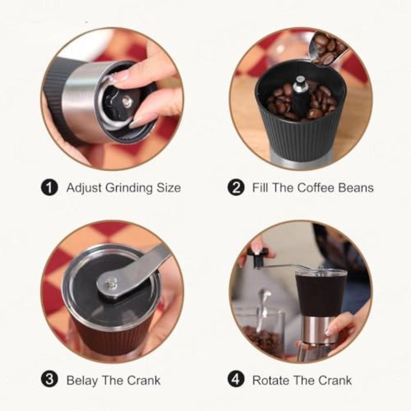 طقم قهوة V60، عبوة من 10 قطع، مجموعة أدوات لصنع القهوة بالتقطير، حقيبة حمل محمولة، جهاز قهوة بالتقطير مع غلاية زجاجية، طاحونة قهوة يدوية، مرشح، ميزان، مصفاة زجاجية، مصفاة قطرات، ورق مرشح - Image 5