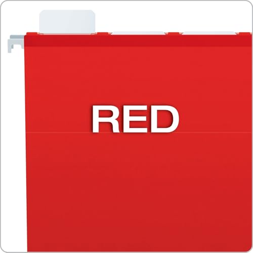 Pendaflex PFX42623 Ready-Tab Reinforced Hanging File Folders, Letter Size, Red, 5 Tab, 25/BX (42623) - Image 4