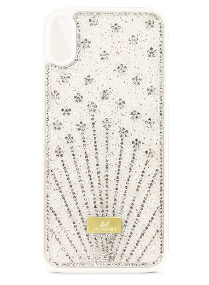 Case For iPhone Xs Max Case Glitter Sparkle Diamond Crystal Bling Case with Bling Ultra Thin Lightweight Full Body Shockproof Anti-Scratch Protective Cover (White) 