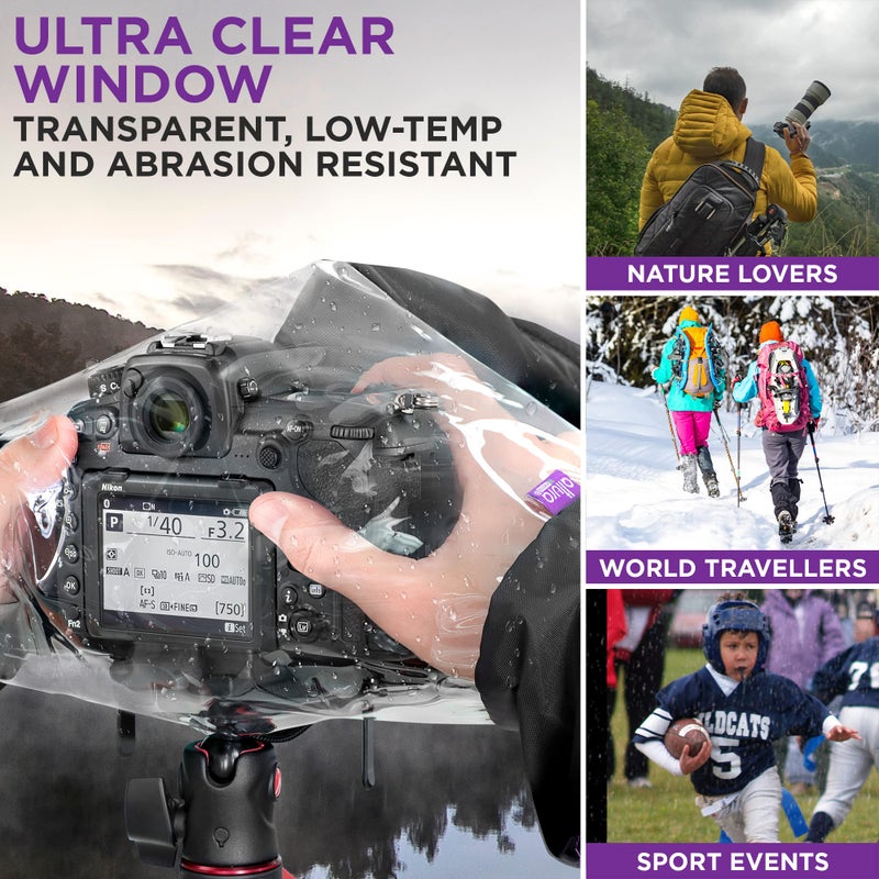 Altura Photo Professional Waterproof Camera Rain Cover for Canon Nikon Sony DSLR & Mirrorless Cameras and Lenses, Photography Camera Accessories - Image 4