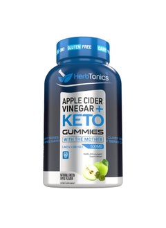 Herbtonics Apple Cider Vinegar Capsules With The Mother Plus Keto Bhb For Women  Men Energy  Focus 120 Vegan Pills Gummies 60 Count  - Image 1