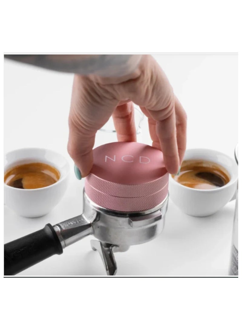 nucleus DLC Distributor, Adjustable Height, Lightweight, Carbon Coating to Reduce Static & Coffee Retention, 58.5mm - Pink - Image 3
