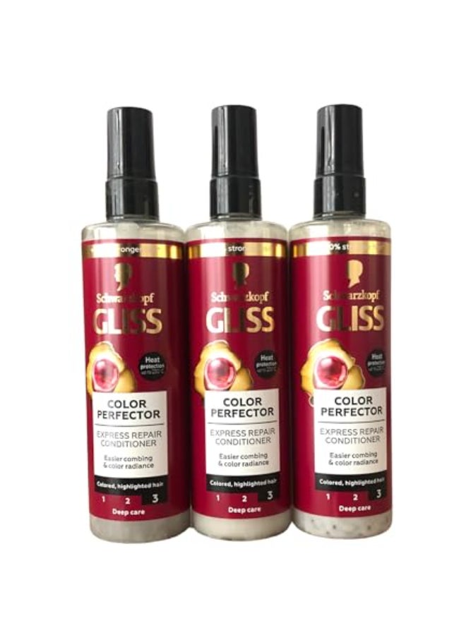 GLISS Hair Repair Leavein Conditioner Color Guard Express Repair for Colored or Highlighted Hair 68 Ounces Pack of 3 - Image 1