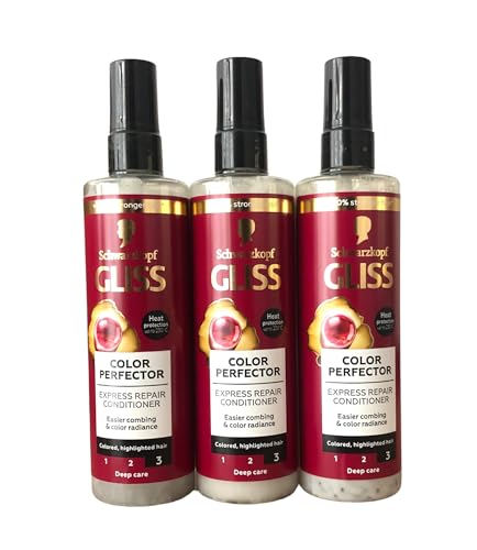 GLISS Hair Repair Leavein Conditioner Color Guard Express Repair for Colored or Highlighted Hair 68 Ounces Pack of 3 - Image 1