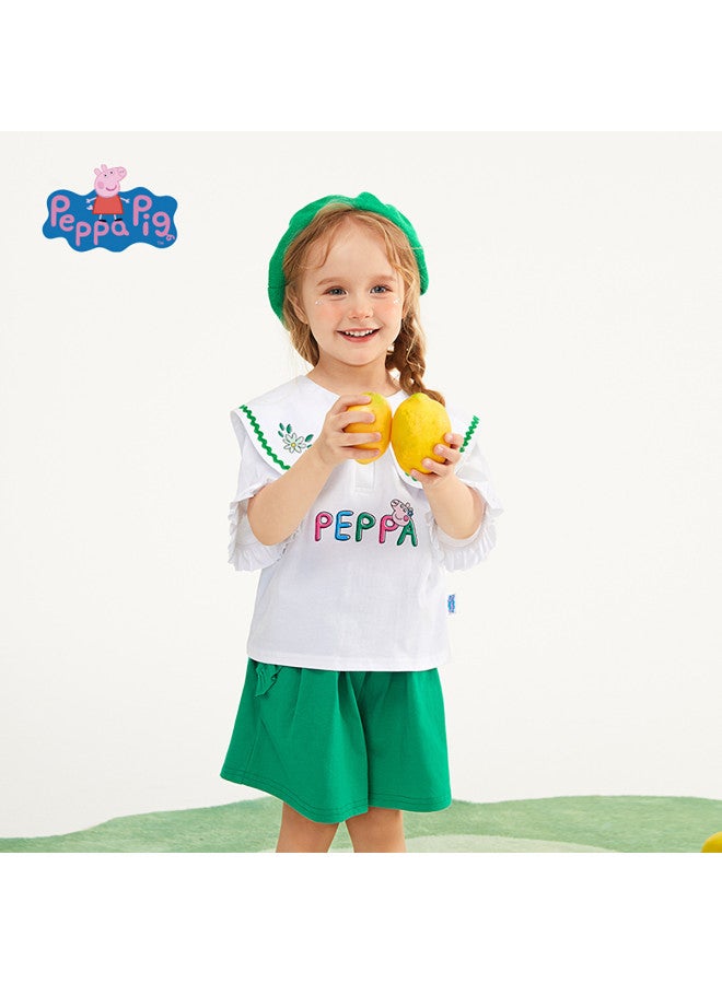 Peppa Pig Girls Summer Outfit Stylish New Fashion Baby Toddler Casual Thin Shorts - Image 5