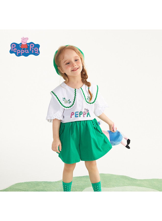 Peppa Pig Girls Summer Outfit Stylish New Fashion Baby Toddler Casual Thin Shorts - Image 4