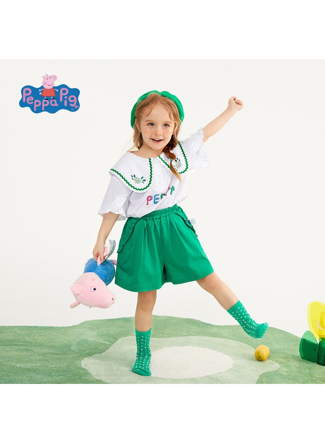 Peppa Pig Girls Summer Outfit Stylish New Fashion Baby Toddler Casual Thin Shorts - Image 3