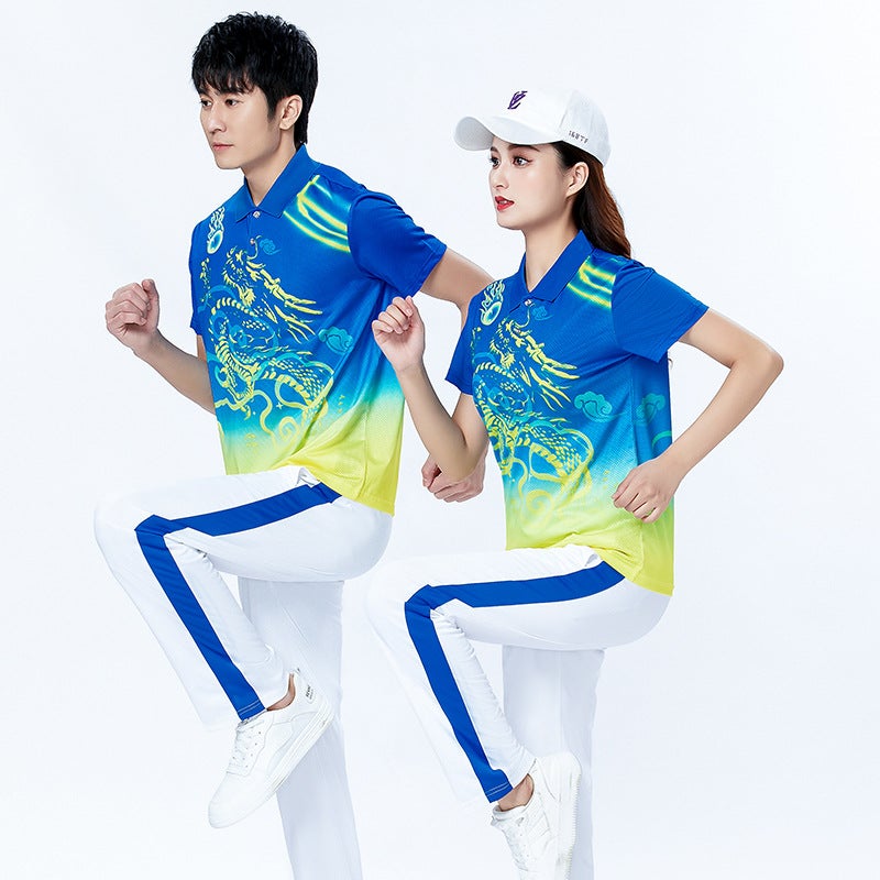Walking Leisure Sports Suit Women'S Running Sportswear Men'S Plus Size Jiamusi Aerobics Suit - Image 5