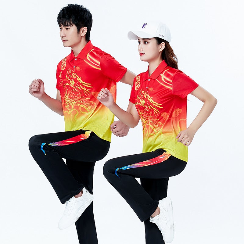 Walking Leisure Sports Suit Women'S Running Sportswear Men'S Plus Size Jiamusi Aerobics Suit - Image 3