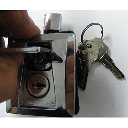 Perko 0921DP0CHR Flush Lock & Latch with 2 Keys, Chrome - Image 2