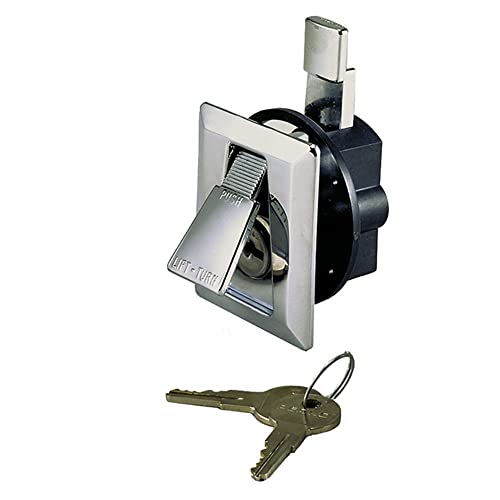 Perko 0921DP0CHR Flush Lock & Latch with 2 Keys, Chrome - Image 5