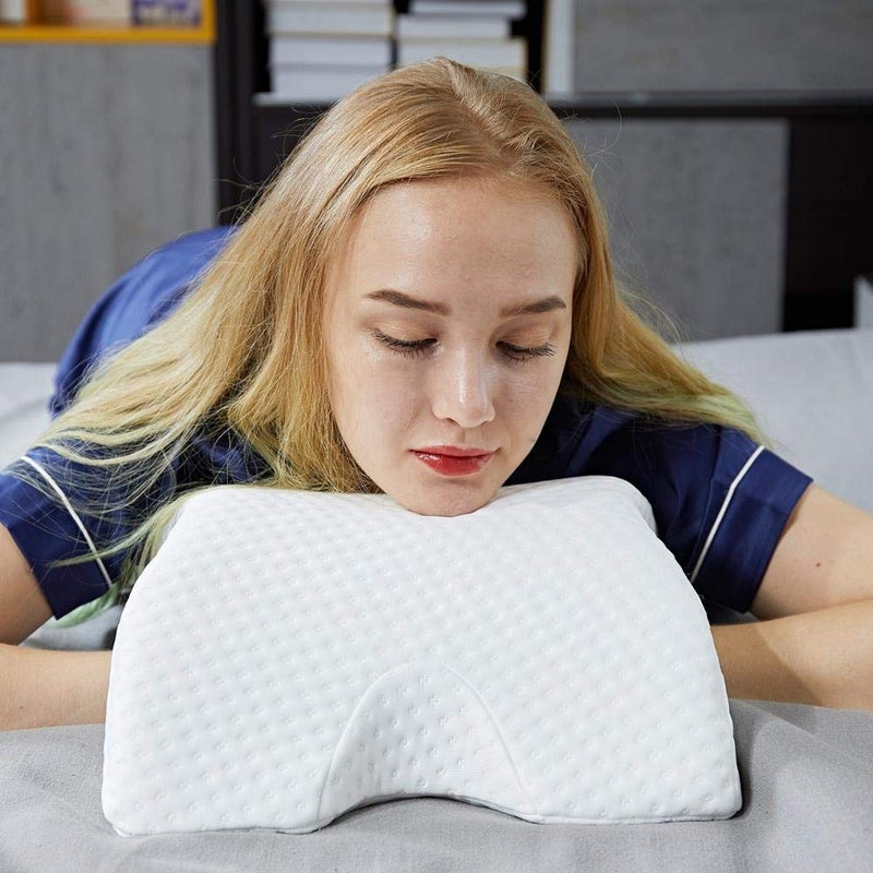 Vroxy Cervical Pillow for Neck Pain -Orthopedic Contour Pillow Back Support for Neck, Shoulder, Head, Arm - Pain Relief Arms Protector - Image 5