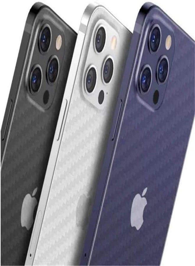 iyanzi For iPhone 12 Pro Max Back Screen Protector 3D Carbon Fiber Ultra Thin Protective Film-2 packs-Transparent - Image 2