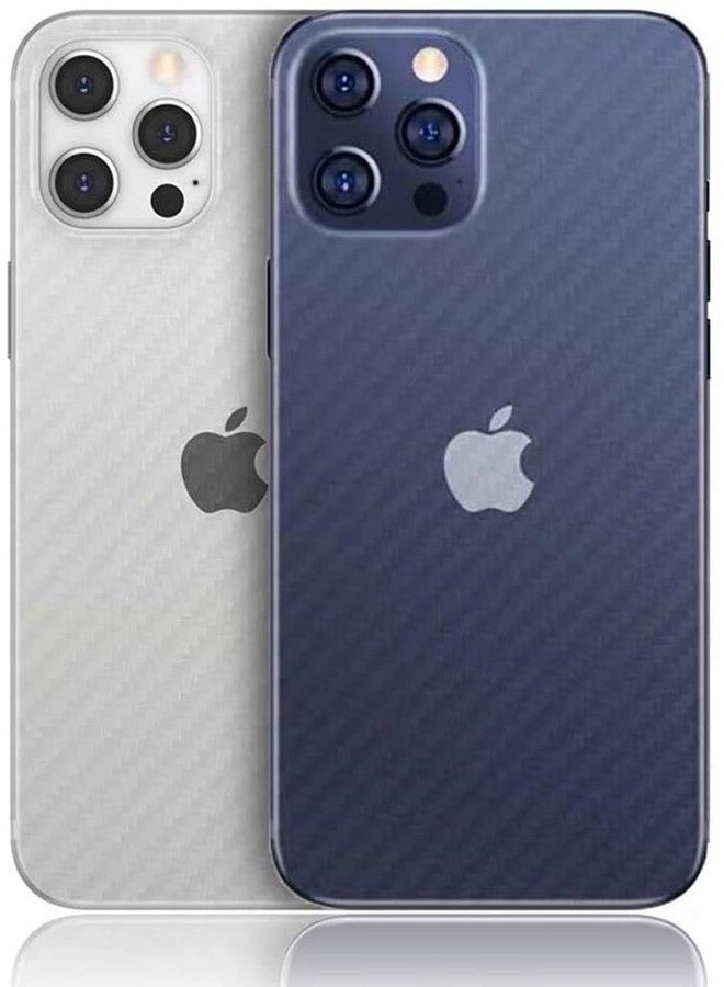 iyanzi For iPhone 12 Pro Max Back Screen Protector 3D Carbon Fiber Ultra Thin Protective Film-2 packs-Transparent - Image 3