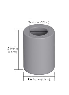Linkidea Linkidea 2 Pack Safety Razor Stand, Opening Dia 0.8" (2.2cm) Diatomite Men's Shaving Razor Holder for Bathroom Countertops, Compatible with Vikings, Merkur Double Edge Safety Razor (Grey)  - Image 2