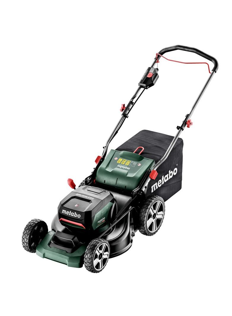 Metabo موتور جزازة العشب اللاسلكي متابو 18/36 فولت، بدون فرش مع بطاريتين 5.2 AH + شاحن ASC 145 DUO (220-240 فولت / 50 - 60 هرتز) - Image 1