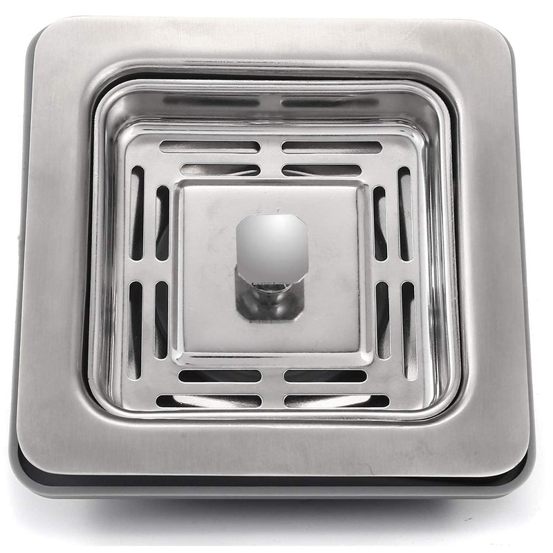 EVANEX 37 x 18 x 10 HANDMADE MATT FINISH SINGLE BOWL WITH DRAIN BOARD 304 GRADE STAINLESS STEEL KITCHEN SINK With Silicon Basket - Image 5