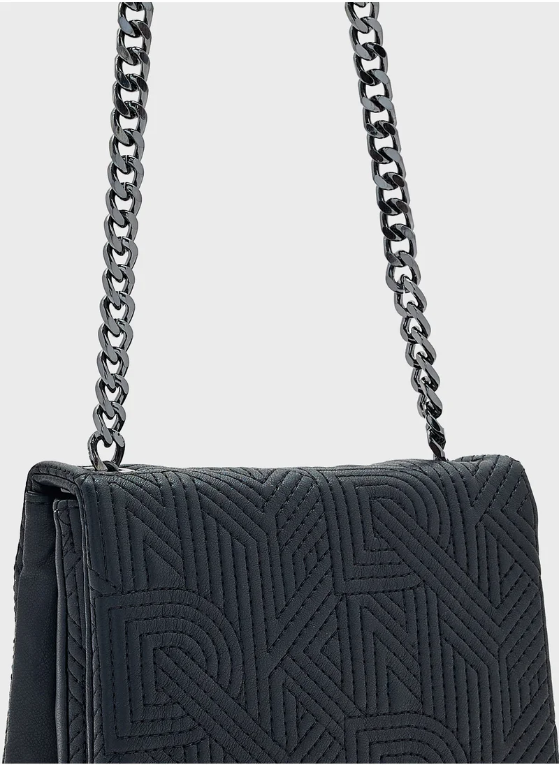 دكني Desiree Flap Over Chain Detailed Crossbody