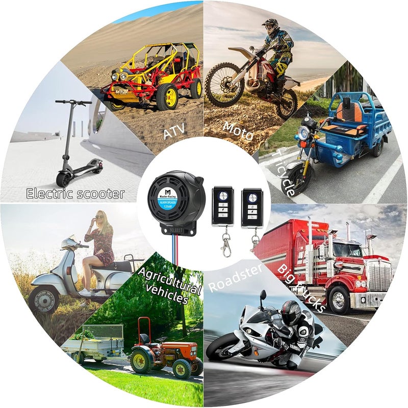 Rupse Motorcycle Alarm System Security Anti Theft Prevention, Bike Alarms for Ebikes, Scooter Alarm, Alarma para Motocicleta, Super Sensitive Motorcycle Alarm with 2pcs Remote - Image 5