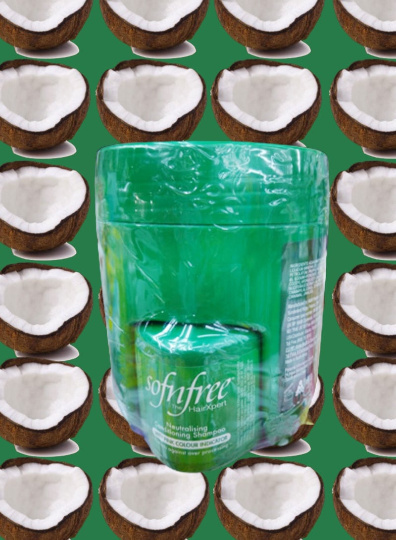 سوفن فري 5 قطع كريم فرد الشعر سوفن فري كورتيكال الجديد بجوز الهند اكثر تنعيم  450 مل - Image 2