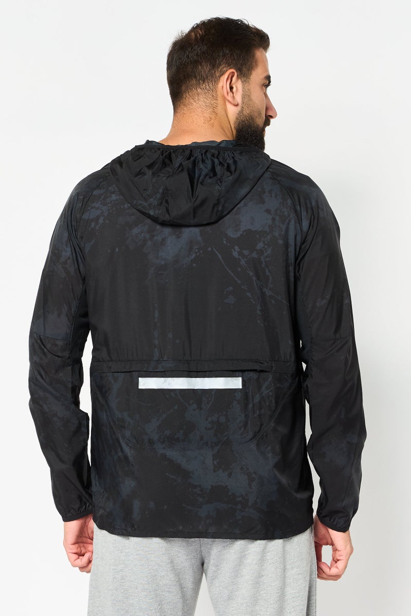 Nike جاكيت تدريب طويل الأكمام للرجال، رياضي، أسود - Image 4