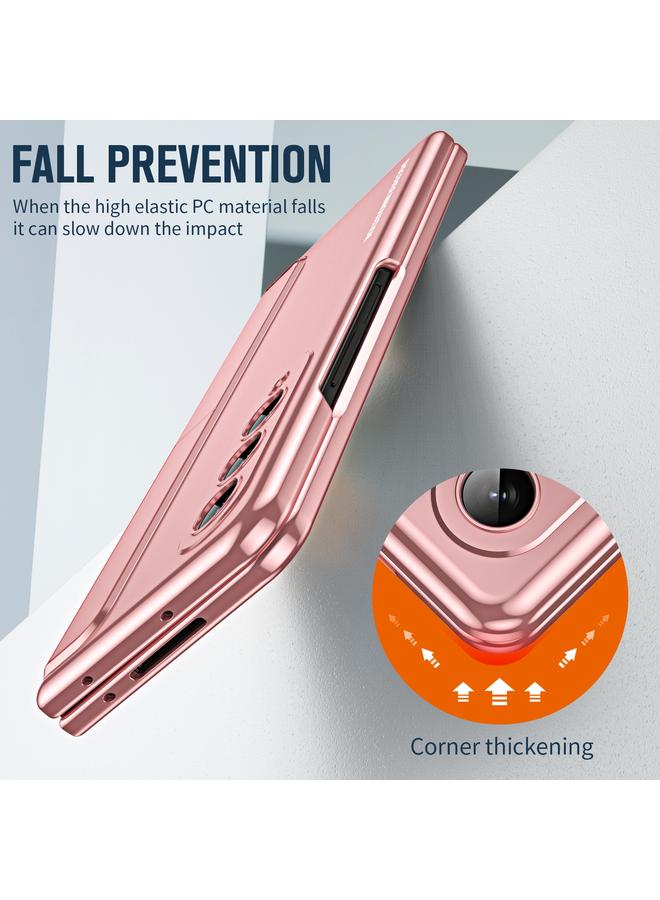 اس-توب جراب لهاتف Samsung Galaxy Z Fold4 2 في 1 جراب هاتف قابل للفصل والطي مصنوع من مادة البولي كربونات مع حامل وفتحة للقلم - Image 3