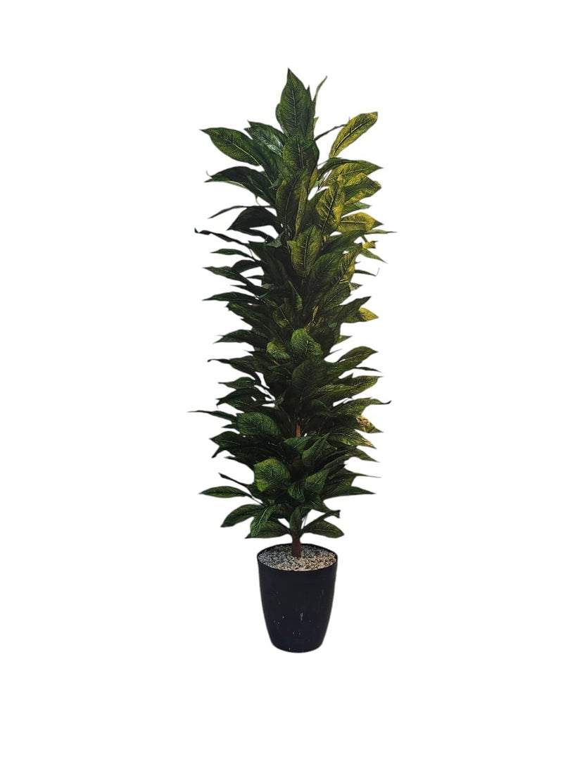 AL KHALDIYA Fix tree with black pot, 140 cm tall 