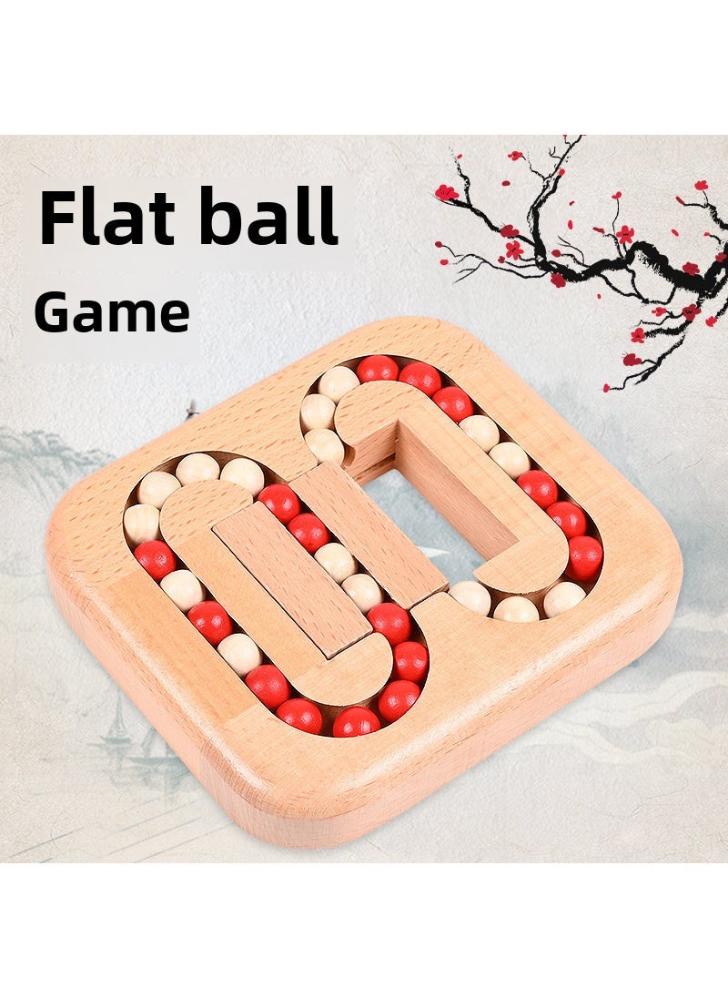 Classical wooden educational toys Kong Ming lock Luban ball Qisi miaoxiao put four organs magic box mysterious treasure box Flat ball 