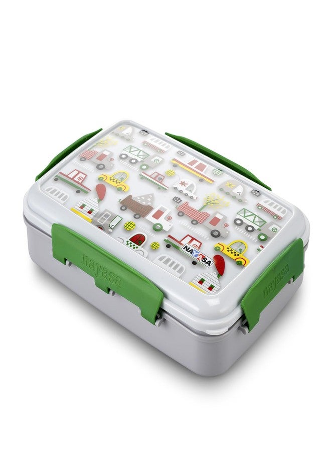 Nayasa On The Go DLX 900 ml BPA Free Plastic Lunch Box | Leak Proof | Spacious Tiffin Box | Durable Food Storage | White - Image 2