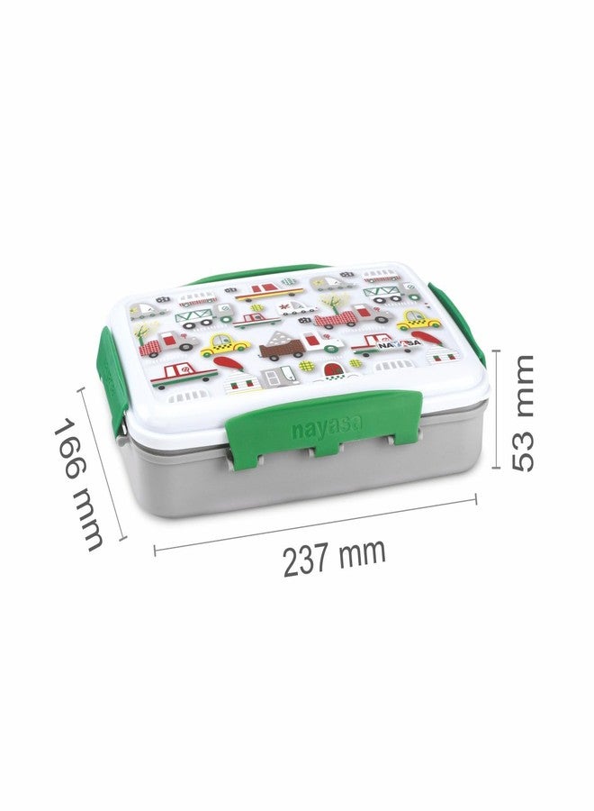 Nayasa On The Go DLX 900 ml BPA Free Plastic Lunch Box | Leak Proof | Spacious Tiffin Box | Durable Food Storage | White - Image 3