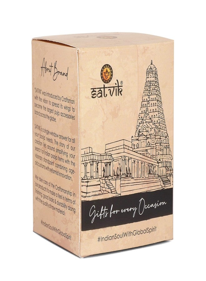 SATVIK STORE مجموعة SATVIK مكونة من قطعة واحدة من زوج Laxmi Ganesha المعدني Diya Luxmi Ganpati Dia Lord Ganesh Lakshmi Murti Idol تمثال زيتي لتزيين المنزل Mandir Office Indian Hindu Diwali Pooja Pujan هدية إرجاع لمنزل جديد - Image 4